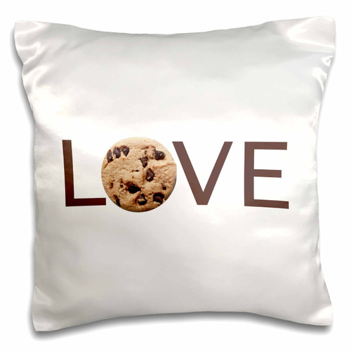3dRose Love Disco - text with disco ball for O - fun grey dance hall party - Pillow Case, 16 by 16-inch (pc_180471_1)