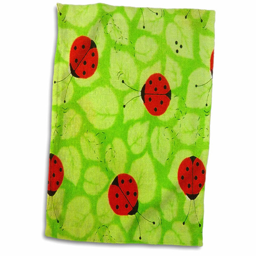 3D Rose Sweet Ladybug TWL_16457_1 Towel, 15" x 22"