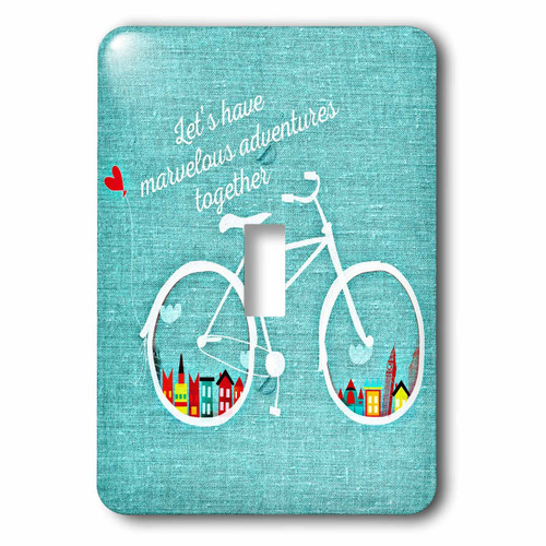 3dRose LSP_236741_1 Lets Have Adventures Together Single Toggle Switch
