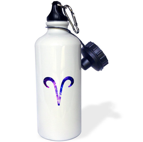 3dRose Capricorn Star Sign Goat Zodiac Glyph Astrological Horoscope Symbol Water Bottle