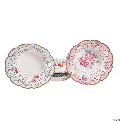 Fun Express Truly Scrumptious Paper Bowls - 8' | Multicolor | Pack of 12