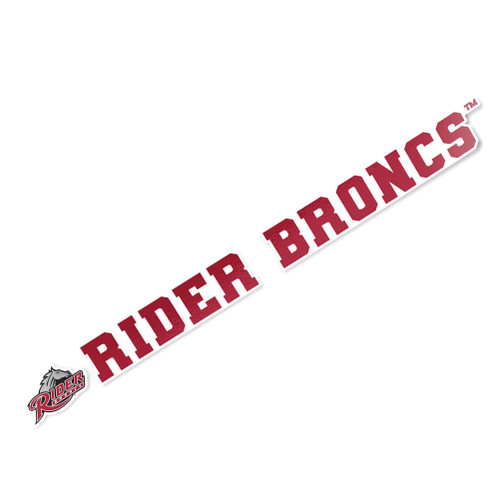 Rider University Broncs Name Logo Vinyl Decal Laptop Water Bottle Car Scrapbook (15 Inch Sticker)