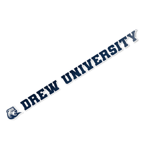Drew University Rangers Name Logo Vinyl Decal Laptop Water Bottle Car Scrapbook (15 Inch Sticker)