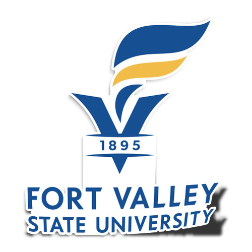 Fort Valley State University FVSU Wildcats Vinyl Decal Laptop Water Bottle Car Scrapbook Sticker (IND 00016)