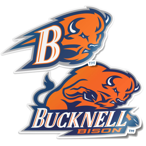Bucknell University Bison Sticker Vinyl Decal Laptop Water Bottle Car Scrapbook (4 Inch Set V1)