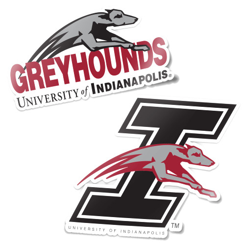 University of Indianapolis Uindy Greyhounds Sticker Vinyl Decal Laptop Water Bottle Car Scrapbook (4 Inch Set V1)