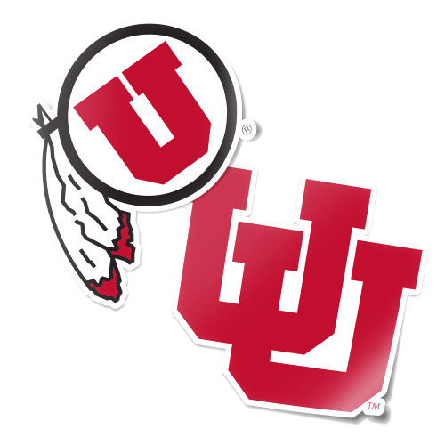 University of Utah U of U Utes Sticker Vinyl Decal Laptop Water Bottle Car Scrapbook (4 Inch Set V1)