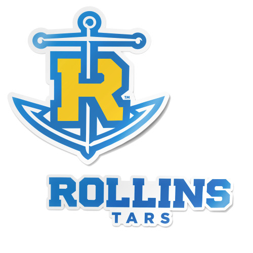 Rollins College Tars Sticker Vinyl Decal Laptop Water Bottle Car Scrapbook (4 Inch Set V1)