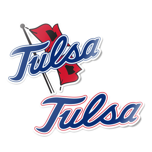University of Tulsa TU Golden Hurricanes Sticker Vinyl Decal Laptop Water Bottle Car Scrapbook (4 Inch Set V1)
