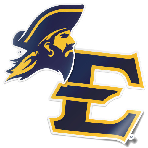 East Tennessee State University ETSU Buccaneers Bucs Sticker Vinyl Decal Laptop Water Bottle Car Scrapbook (4 Inch Set V1)