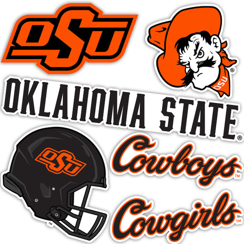 Oklahoma State University Sticker OSU Cowboys Stickers Vinyl Decals Laptop Water Bottle Car Scrapbook T2 (Type 2)