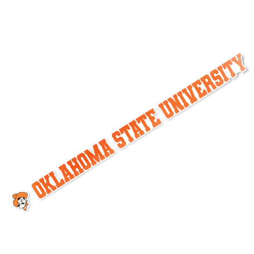 Oklahoma State University OSU Cowboys Name Logo Vinyl Decal Laptop Water Bottle Car Scrapbook (15 Inch Sticker)