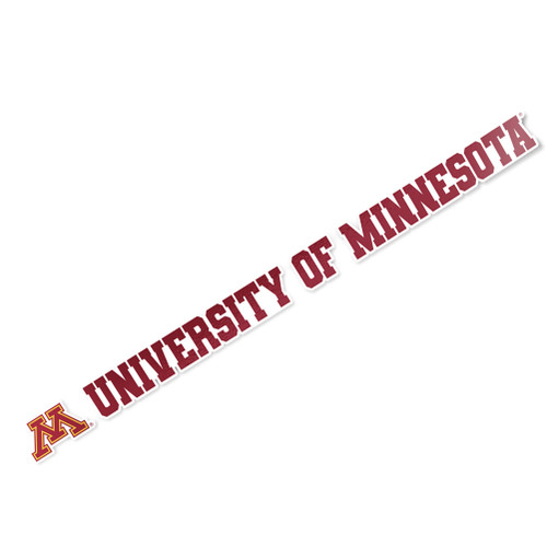 University of Minnesota Golden Gophers Name Logo Vinyl Decal Laptop Water Bottle Car Scrapbook (15 Inch Sticker)