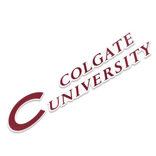 Colgate University Raiders Name Logo Vinyl Decal Laptop Water Bottle Car Scrapbook (8 Inch Sticker)