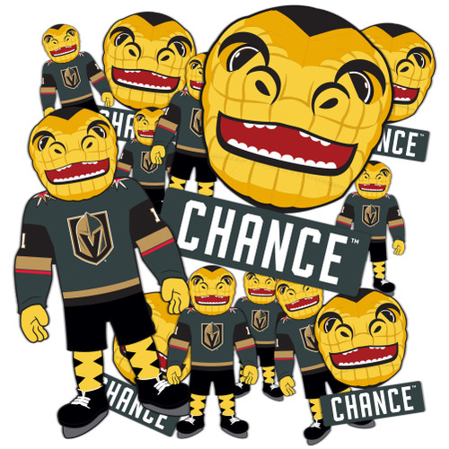 Las Vegas Golden Knights Chance Mascot Team NHL National Hockey League Sticker Vinyl Decal Laptop Water Bottle Car Scrapbook (Type 1 Mascot)