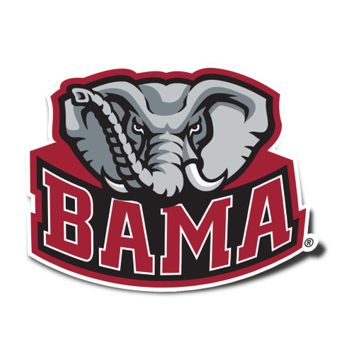 University of Alabama Roll Tide Bama Crimson Tide Vinyl Decal Laptop Water Bottle Car Scrapbook Sticker (IND 7)