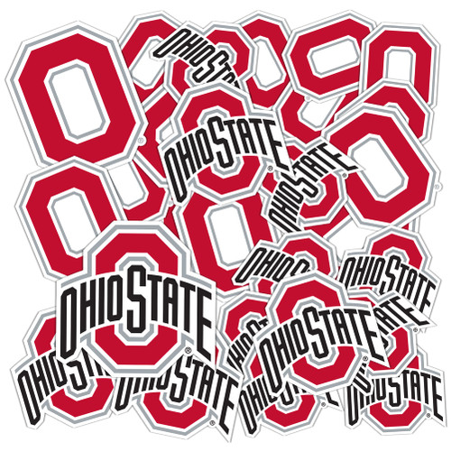 Ohio State University Sticker OSU Buckeyes Stickers Vinyl Decals Laptop Water Bottle Car Scrapbook T1 (Type 1-1)