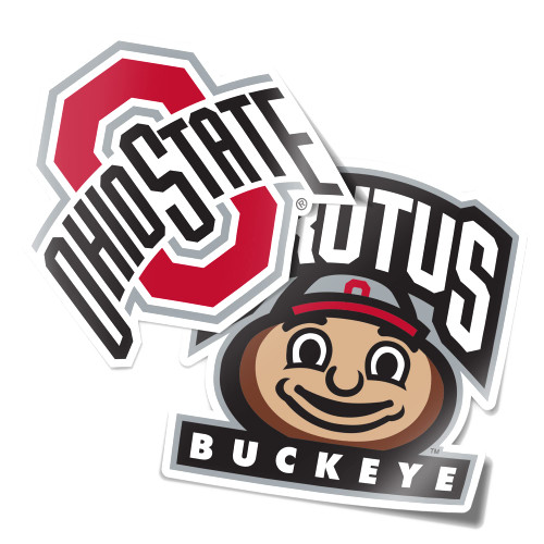 The Ohio State University OSU Buckeyes Sticker Vinyl Decal Laptop Water Bottle Car Scrapbook (4 Inch Set V3)
