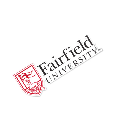 Fairfield University Name Logo Vinyl Decal Laptop Water Bottle Car Scrapbook (8 Inch Sticker)