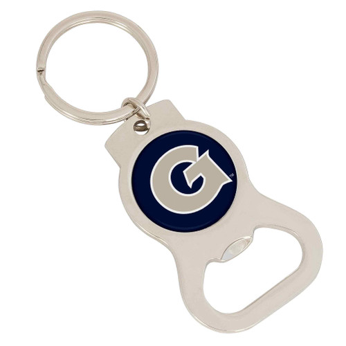 Desert Cactus Georgetown University Bottle Opener Keychain Hoyas GU Car Keys (Silver Bottle)