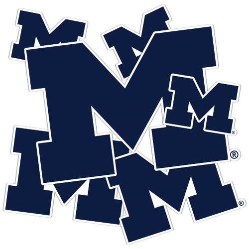 University of Michigan Sticker Wolverines UM U of M Stickers Vinyl Decals Laptop Water Bottle Car Scrapbook T3 (Type 3-2)