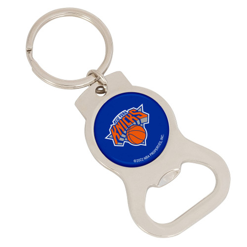 New York Knicks NY NBA National Basketball Association Bottle Opener Keychain Knicks New York Car Keys (Silver Bottle)