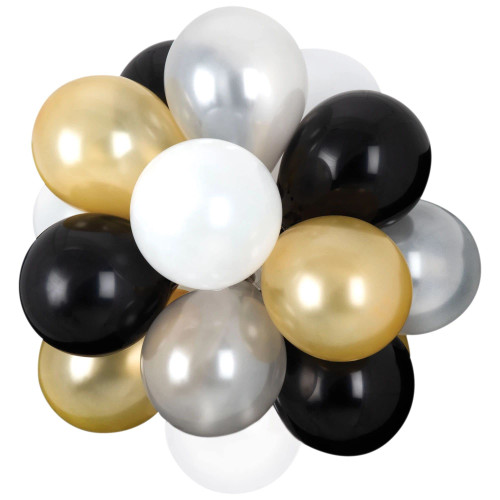 Amscan Air-Filled Latex Balloon Chandelier - 5' | Multicolor | 27 Pcs.