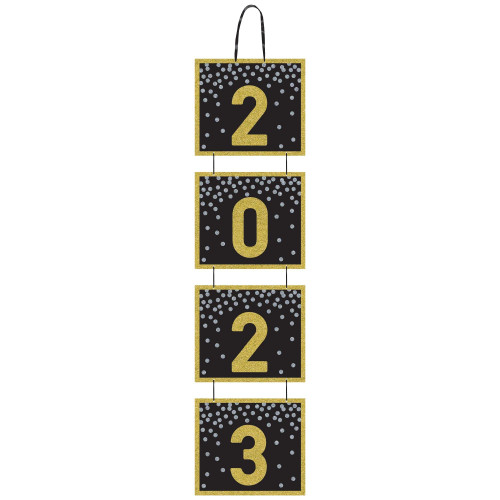 Amscan 2023 New Year's Jumbo Hanging Decoration - 60 3/4' x 15 2/5' | Multicolor | 1 Pc.