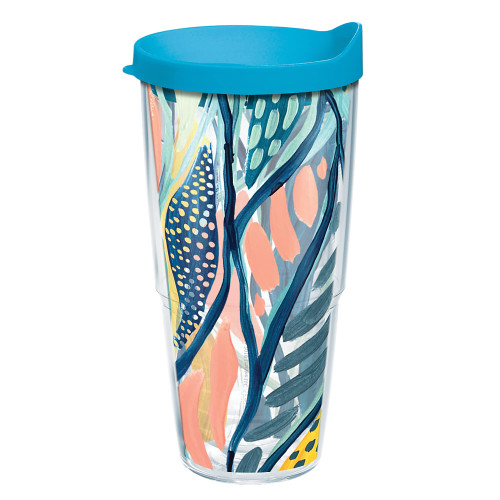 Tervis EttaVee - Abstract Made in USA Double Walled Insulated Tumbler Travel Cup Keeps Drinks Cold & Hot, 24oz, Classic