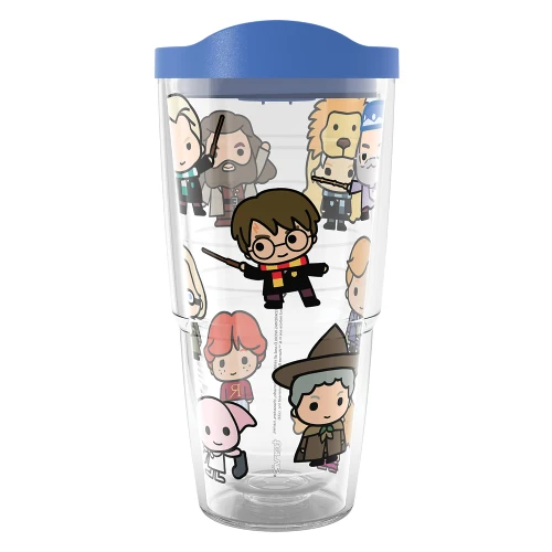 Tervis Harry Potter Charm Reducio Made in USA Double Walled Insulated Tumbler Travel Cup Keeps Drinks Cold & Hot, 24oz, Classic