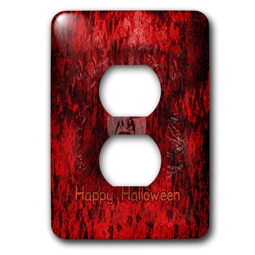 3dRose lsp_36391_6 Vampire Face in Bloody Background 2 Plug Outlet Cover