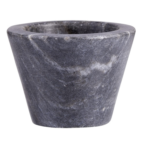 Santa Barbara Design Studio Table Sugar Marble Pinch Pot, 2-Inch Diameter, Black