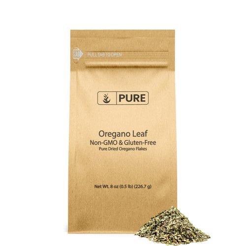 Pure Original Ingredients Dried Oregano Leaf Flakes (8 oz) Pure & Natural, Gluten-Free, Eco-Friendly Packaging Pure Original Ingredients Dried Oregano Leaf Flakes (8 oz) Pure & Natural, Gluten-Free, Eco-Friendly Packaging