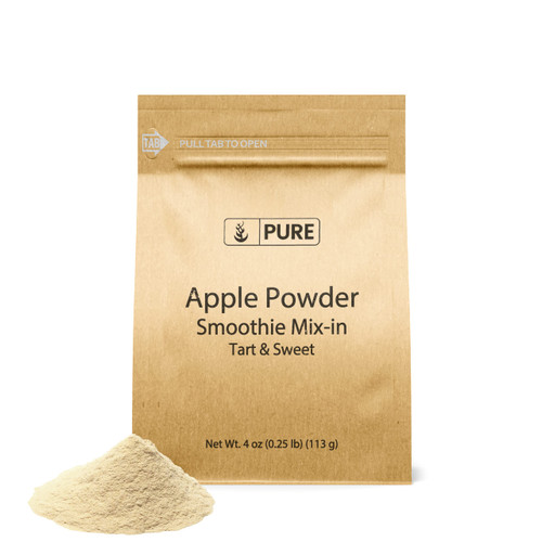 Pure Original Ingredients Apple Powder (4 oz) Non-GMO, Made from Juice, Drink & Smoothie Mix-in, Made From Juice, Non GMO