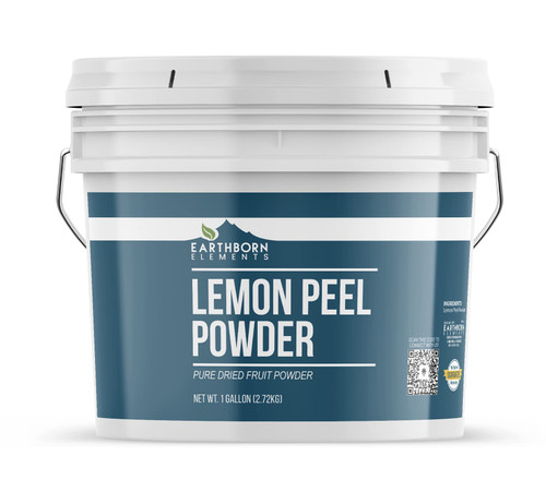 Earthborn Elements Lemon Peel Powder 1 Gallon, Pure & Natural, No Additives, Food Grade
