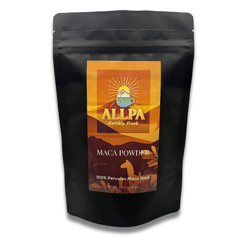 Allpa Peruvian Maca Powder 12 oz, Organic Maca Powder, All Natural Maca Powder Organic, The Ultimate Peruvian Super Food, Energy and Endurance Aid, Product of Peru