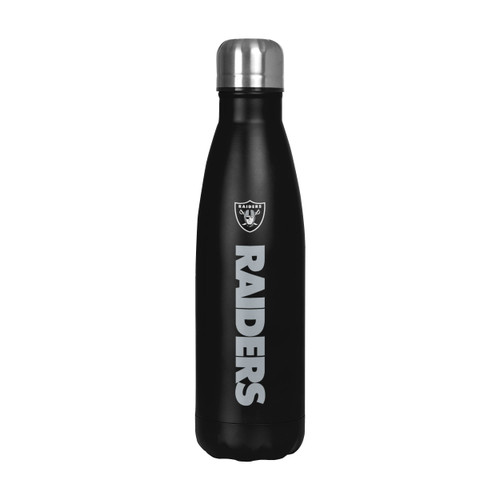 FOCO Las Vegas Raiders NFL Wordmark Chill Water Bottle FOCO Las Vegas Raiders NFL Wordmark Chill Water Bottle