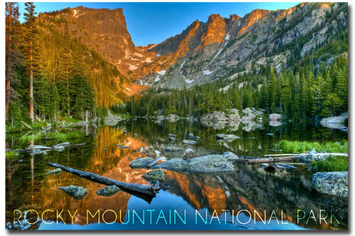Rocky Mountain National Park, Colorado Dream Lake Day Travel Refrigerator Magnet Size 2.5" x 3.5"
