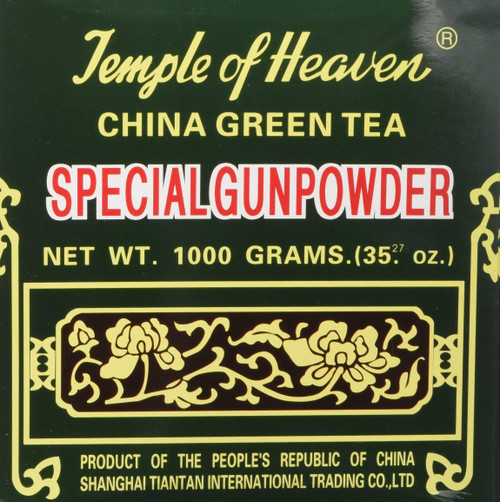China Green Tea Special Gunpowder 1 Kilo (1000grams or 35.27 Oz) Guaranteed Authenticity - PACK OF 2 China Green Tea Special Gunpowder 1 Kilo (1000grams or 35.27 Oz) Guaranteed Authenticity - PACK OF 2