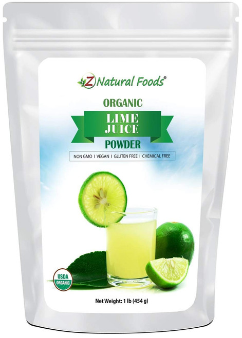 Organic Lime Juice Powder - Superfood Drink Mix Supplement For Drinks, Baking Cooking Recipes - Non GMO, Vegan, Gluten Free, Kosher - 1 lb