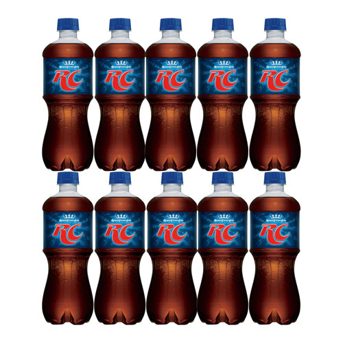 BEEQ BOX - ( Pack of 10) Royal Crown Cola Soda, 20-oz. Bottles