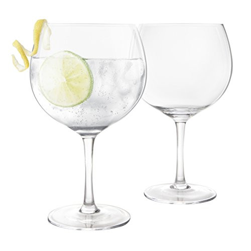 Final Touch Crystal Gin Glass, Set of 2