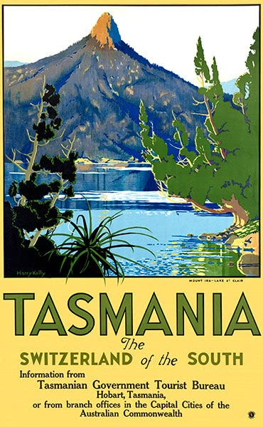 Tasmania - The Switzerland of The South - Australia - 1930's - Travel Poster Magnet
