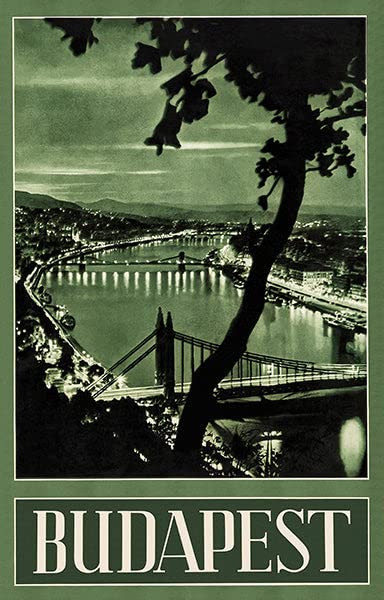 Budapest - Hungary - 1930's - Travel Poster Magnet