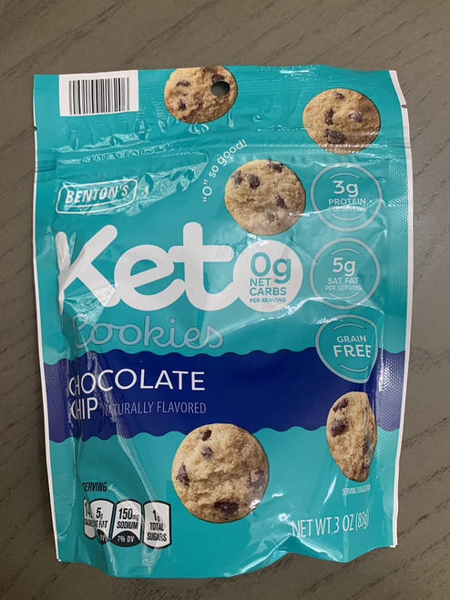 Benton's Keto Cookies Chocolate Chip, Pack of 4 Benton's Keto Cookies Chocolate Chip, Pack of 4
