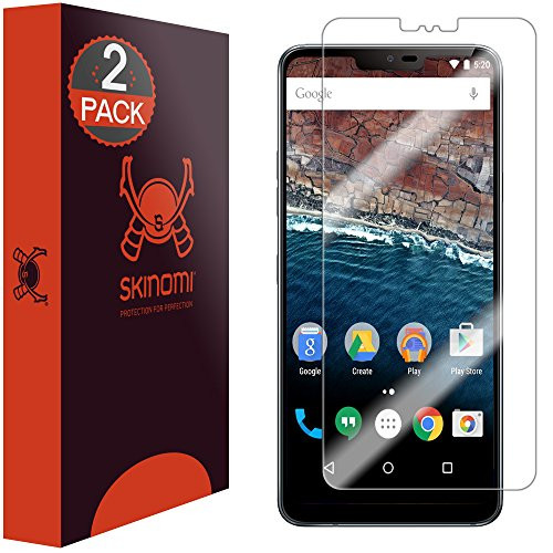 LG G7 ThinQ Screen Protector (2-Pack)(LG G7+ ThinQ), Skinomi TechSkin Full Coverage Screen Protector for LG G7 ThinQ Clear HD Anti-Bubble Film