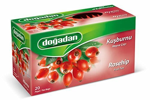 Dogadan Kusburnu (Rosehip Fruit Tea) 20 Tea Bags, Pack of 3