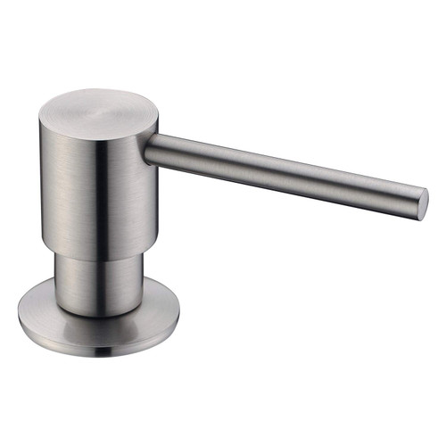 GICASA Soap Dispenser for Kitchen Sink, Brass Commercial Built in Undermount Soap Dispenser, Brushed Nickel Metal Pump Head Liquid Lotion Kitchen Countertop Soap Dispenser with 320ml PP Bottle GICASA Soap Dispenser for Kitchen Sink, Brass Commercial Built in Undermount Soap Dispenser, Brushed Nickel Metal Pump Head Liquid Lotion Kitchen Countertop Soap Dispenser with 320ml PP Bottle