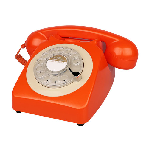 Benotek Rotary Dial Telephone Retro Old Fashioned Landline Phones with Classic Metal Bell,Corded Phone with Redial for Home Office School Hotel Decor