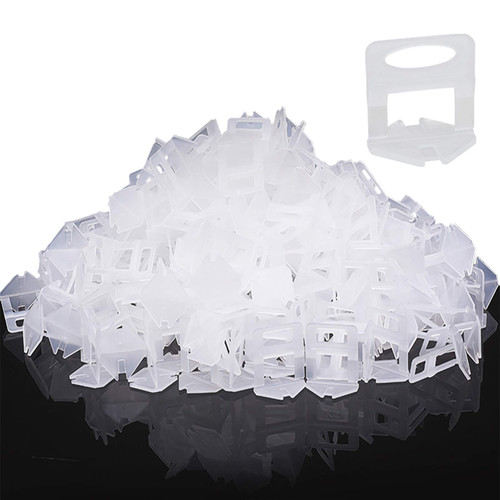 Tile Leveling Clips Tiles Leveler Spacers - Lippage Free Tile and Stone Installation for PRO and DIY - 500-Piece Leveling Spacer System (1/16 Inch)